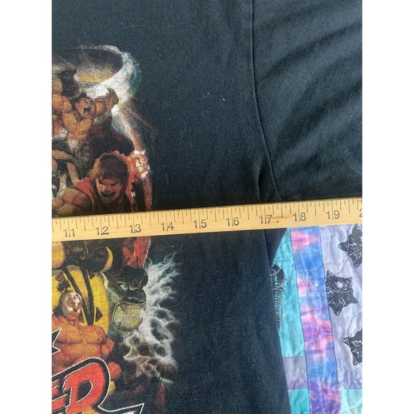 Street Fighter Men's T-Shirt Size Medium Graphic Print Short Sleeve Black - Picture 4 of 5